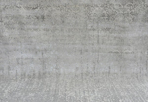 Pasargad Home Transitional Collection Hand-knotted Silk & Wool Area Rug For Modern Elegance   Pmd-825c 8x10