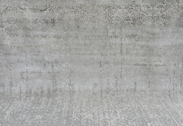 Pasargad Home Transitional Collection Hand-knotted Silk & Wool Area Rug For Modern Elegance   Pmd-825c 8x10