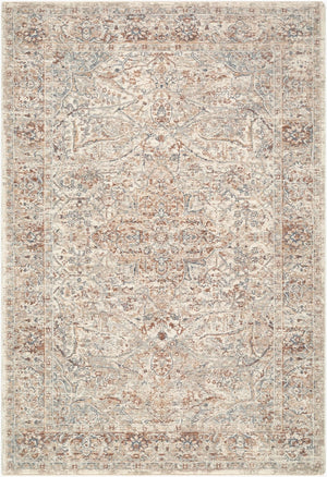 Livabliss Poem Turkish Inspired Traditional Area Rug with Fringe Polyester Weave for Large Living Rooms Ivory, Gray 10' x 13'11" PME2310-101311