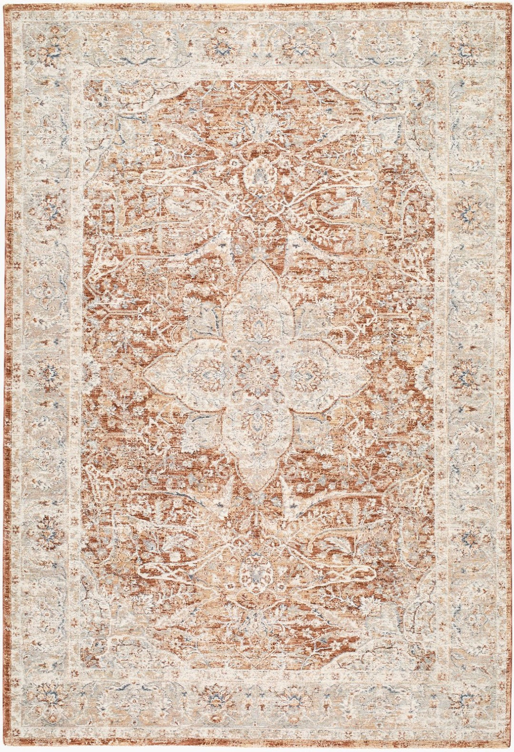 Livabliss Poem Turkish Inspired Classical Motif Polyester Area Rug for Living and Dining Rooms Ivory, Beige 10' x 13'11" PME2311-101311