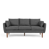 Christopher Knight Home® - Noble House - Feichko Contemporary Fabric Pillow Back 3 Seater Sofa