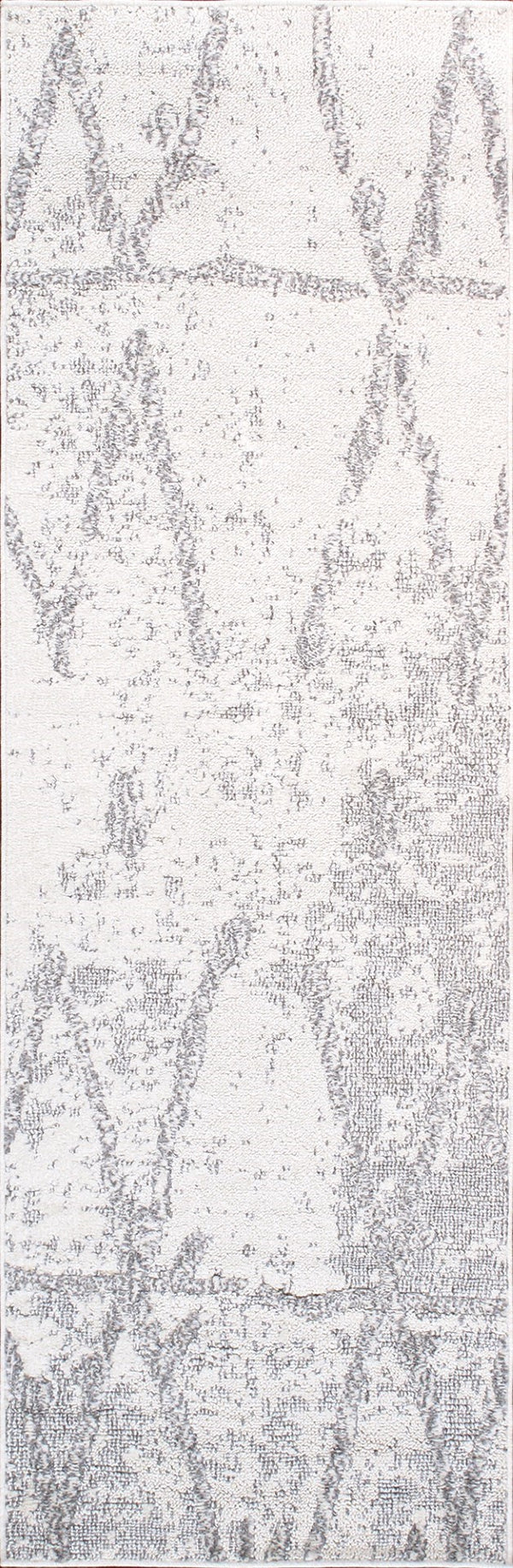 Pasargad Sutton Luxury Power Loom Striped Area Rug - Elegant Contemporary Design For Any Space   Pmf-757ig 2.07x8