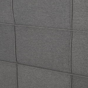 English Elm Christopher Knight Home® - Queen Tufted Linen Headboard with Piped Edges, Adjustable Height 48.5–53", Modern Waffle Stitch Plush Charcoal grey 66868.00CHARGRY