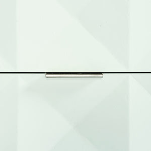 Bernhardt Bernhardt Axiom Patterned Dresser With 3-D Inverted Pyramid Drawers, Dual-Tone Plaster Finish, 6-Drawer Glam Transitional Storage 381056