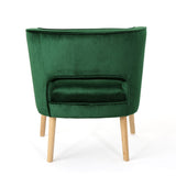 Christopher Knight Home® - Noble House - Mariposa Mid Century Emerald Velvet Accent Chair