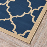 Christopher Knight Home® - Noble House - Serafin Indoor Geometric 8 X 11 Area Rug, Navy and Ivory