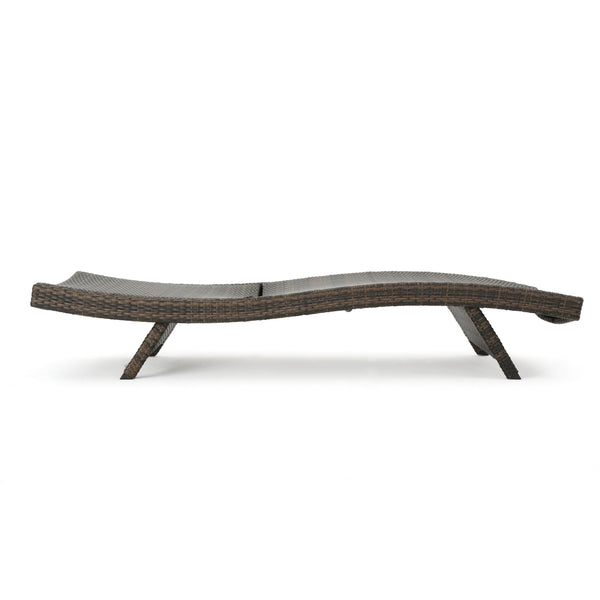 English Elm Christopher Knight Home® - Salem Pe Wicker Chaise Lounge Set – Premium Outdoor Comfort With Mocha Finish, No Assembly Required 52005.00ALUMCAMP2