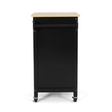 Christopher Knight Home® - Noble House - Maynard Contemporary Glass Paneled Kitchen Cart