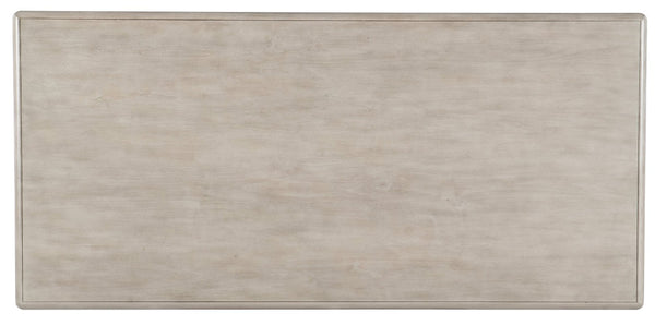 Hooker Furniture Burnham Executive Desk With Grey Mink Alder Veneer, 7 Drawers, Locking File Storage, Durable Finish Light Wood 5921-10562-90