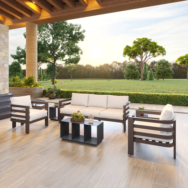 Zuo Modern Kokos Coffee Table In Charcoal - Modern Aluminum Design For Stylish Living Rooms & Lounges Gray Aluminum 704074-zuo-modern