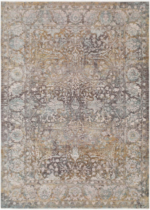 Surya Panorama Traditional Fringe Area Rug Machine Woven Viscose Blend for Living Dining Rooms 12' x 15' Rectangle PNM2300-1215
