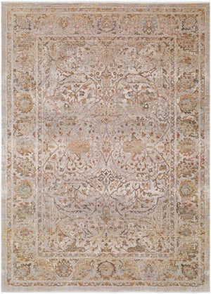 Surya Panorama Traditional Fringe Area Rug Viscose Polyester Blend Lustrous Medium Pile 6'7" x 9'6" Rectangle PNM2302-6796
