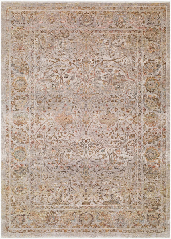 Surya Panorama Traditional Fringe Area Rug Viscose Polyester Blend Lustrous Medium Pile 6'7" x 9'6" Rectangle PNM2302-6796