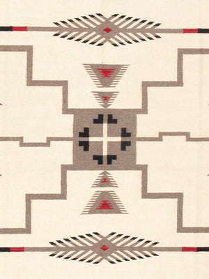 Pasargad Tuscany Collection Reversible Wool Area Rug - Modern Geometric Design For Any Space   Pnt-184 6x8