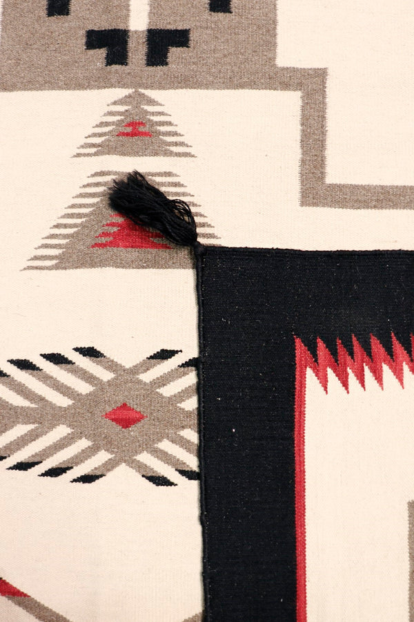 Pasargad Tuscany Collection Reversible Wool Area Rug - Modern Geometric Design For Any Space   Pnt-184 6x8