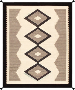 Pasargad Tuscany Collection Handwoven Geometric 100% Wool Area Rug For Timeless Home Elegance   Pnt-242 8x10