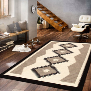 Pasargad Tuscany Collection Handwoven Geometric 100% Wool Area Rug For Timeless Home Elegance   Pnt-242 8x10