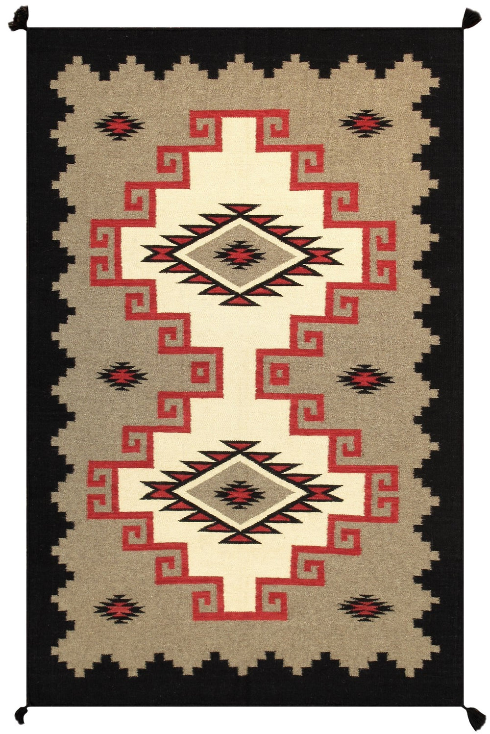 Pasargad Tuscany Collection Reversible Wool Area Rug - Modern Geometric Design For Any Space   Pnt-275 5x7