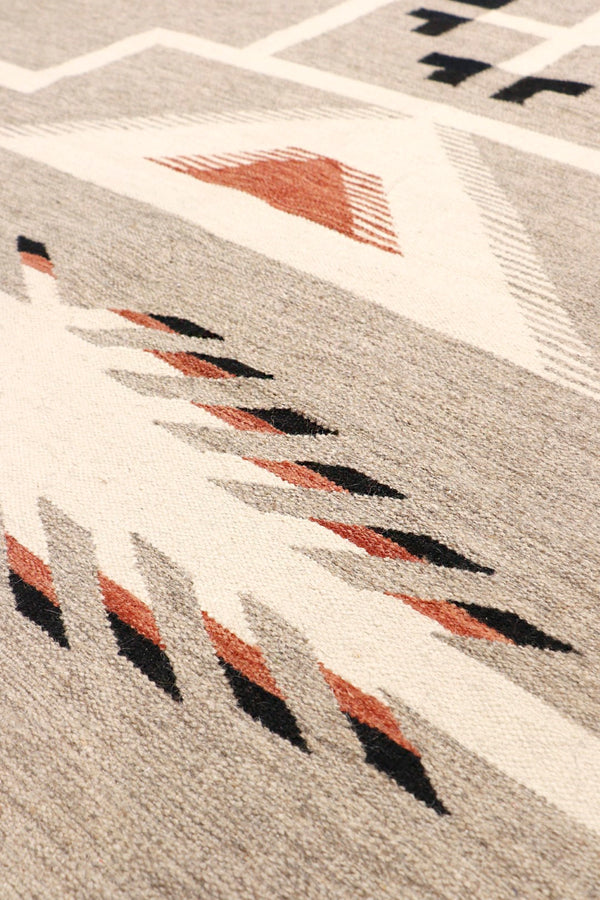 Pasargad Tuscany Collection Reversible Wool Area Rug - Modern Geometric Design For Any Space   Pnt-284 5x7