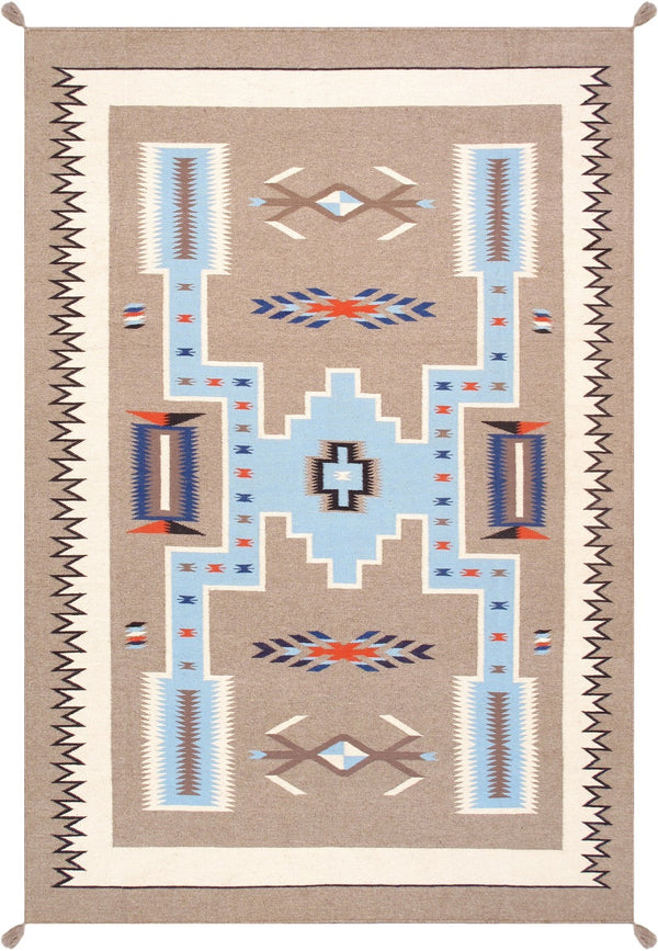 Pasargad Tuscany Collection Reversible Wool Area Rug - Modern Geometric Design For Any Space   Pnt-288 6x9
