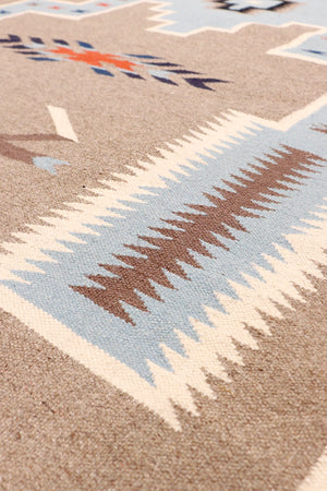 Pasargad Tuscany Collection Reversible Wool Area Rug - Modern Geometric Design For Any Space   Pnt-288 6x9