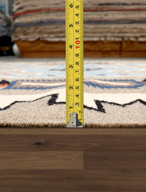 Pasargad Tuscany Collection Reversible Wool Area Rug - Modern Geometric Design For Any Space   Pnt-288 6x9