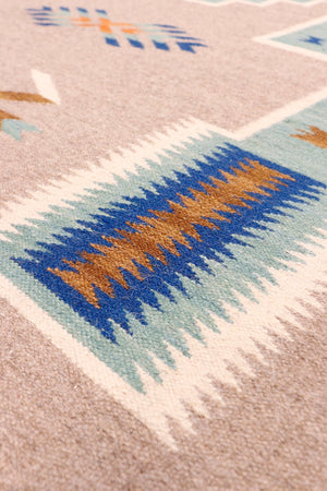 Pasargad Tuscany Collection Reversible Wool Area Rug - Modern Geometric Design For Any Space   Pnt-289 6x9