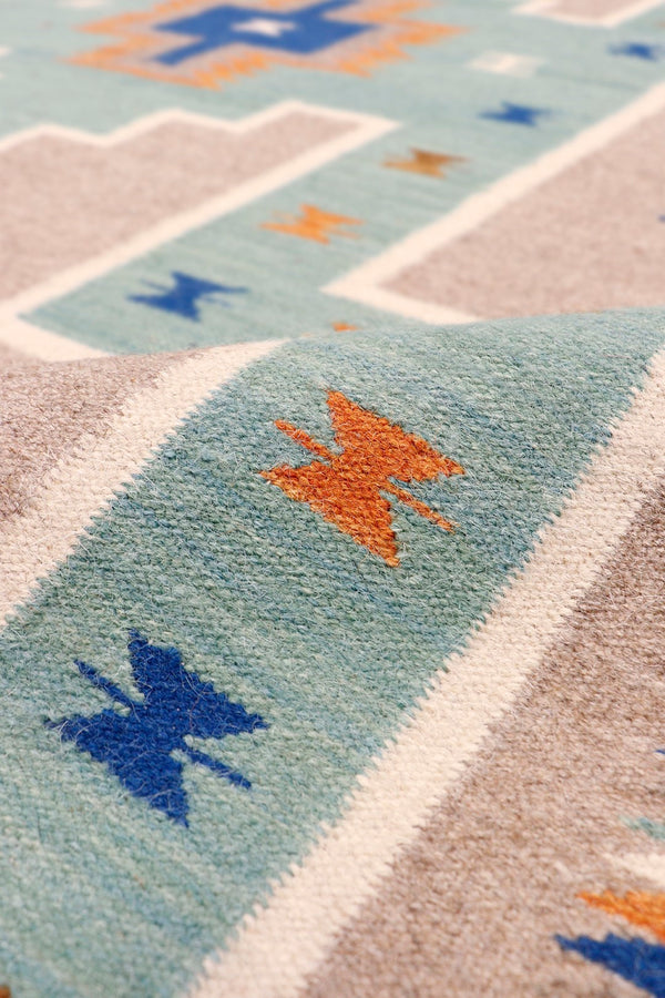 Pasargad Tuscany Collection Reversible Wool Area Rug - Modern Geometric Design For Any Space   Pnt-289 6x9