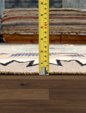 Pasargad Tuscany Collection Reversible Wool Area Rug - Modern Geometric Design For Any Space   Pnt-289 6x9