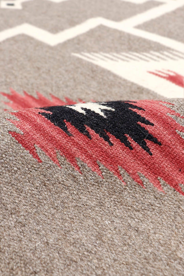 Pasargad Tuscany Collection Reversible Wool Area Rug - Modern Geometric Design For Any Space   Pnt-293 5x7