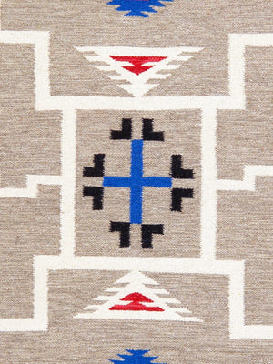 Pasargad Tuscany Collection Reversible Wool Area Rug - Modern Geometric Design For Any Space   Pnt-297 5x7