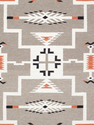 Pasargad Tuscany Collection Reversible Wool Area Rug - Modern Geometric Design For Any Space   Pnt-298 5x7