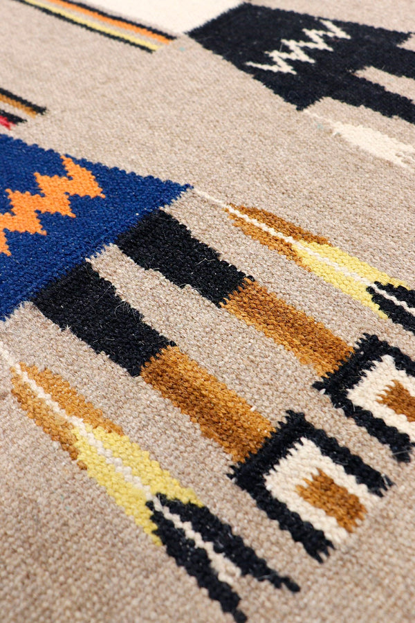 Pasargad Tuscany Collection Reversible Wool Area Rug - Modern Geometric Design For Any Space   Pnt-301 3x5