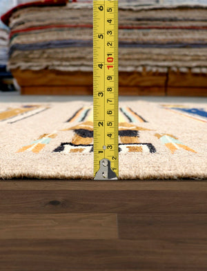 Pasargad Tuscany Collection Reversible Wool Area Rug - Modern Geometric Design For Any Space   Pnt-301 3x5