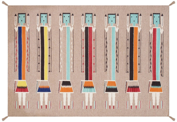 Pasargad Tuscany Collection Reversible Wool Area Rug - Modern Geometric Design For Any Space   Pnt-302 4x6