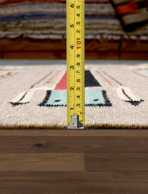 Pasargad Tuscany Collection Reversible Wool Area Rug - Modern Geometric Design For Any Space   Pnt-302 4x6