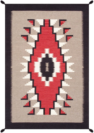 Pasargad Tuscany Collection Reversible Wool Area Rug - Modern Geometric Design For Any Space   Pnt-303 4x6