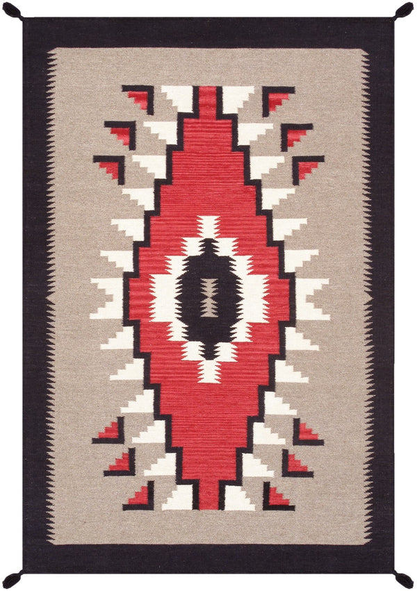 Pasargad Tuscany Collection Reversible Wool Area Rug - Modern Geometric Design For Any Space   Pnt-303 4x6