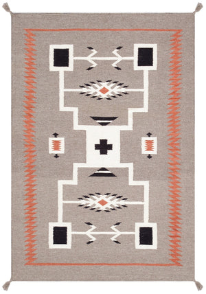 Pasargad Tuscany Collection Reversible Wool Area Rug - Modern Geometric Design For Any Space   Pnt-306 X46