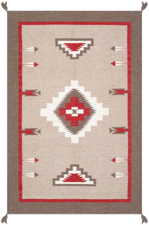 Pasargad Tuscany Collection Reversible Wool Area Rug - Modern Geometric Design For Any Space   Pnt-316 4x6
