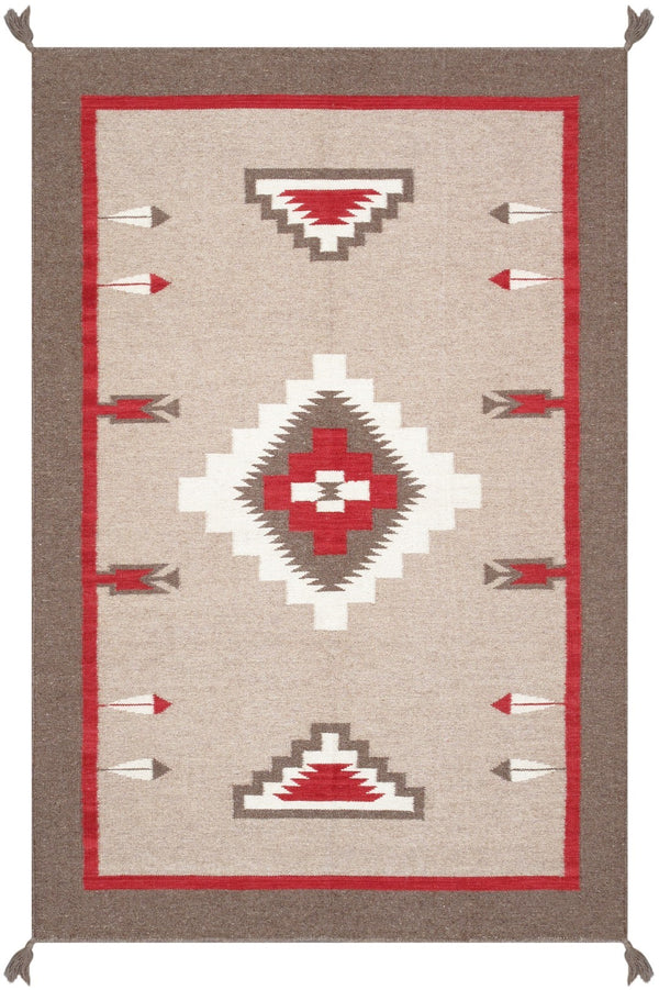 Pasargad Tuscany Collection Reversible Wool Area Rug - Modern Geometric Design For Any Space   Pnt-316 4x6