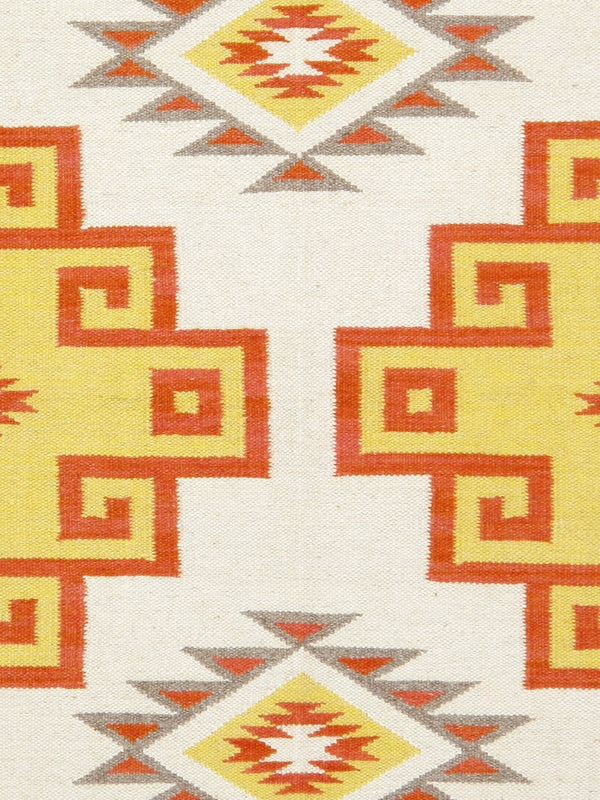 Pasargad Tuscany Collection Reversible Wool Area Rug - Modern Geometric Design For Any Space   Pnt-317 4x6