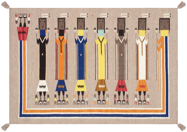 Pasargad Tuscany Collection Reversible Wool Area Rug - Modern Geometric Design For Any Space   Pnt-324 4x6