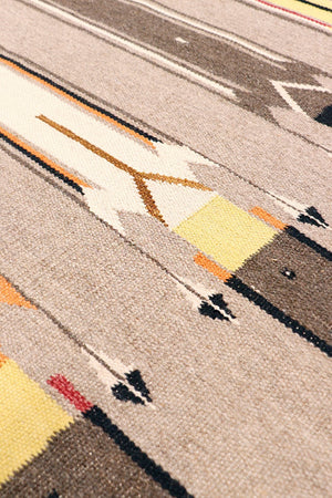 Pasargad Tuscany Collection Reversible Wool Area Rug - Modern Geometric Design For Any Space   Pnt-324 4x6