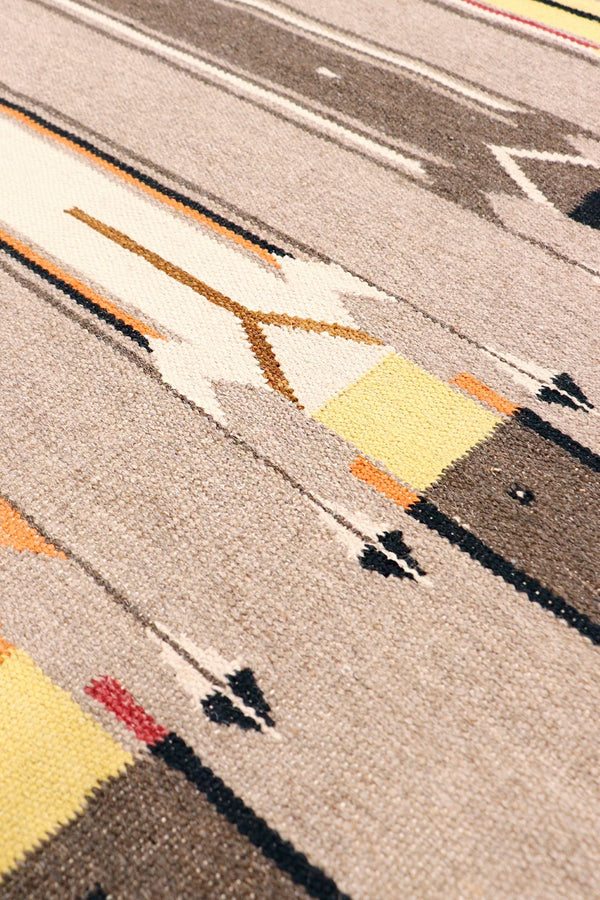 Pasargad Tuscany Collection Reversible Wool Area Rug - Modern Geometric Design For Any Space   Pnt-324 4x6