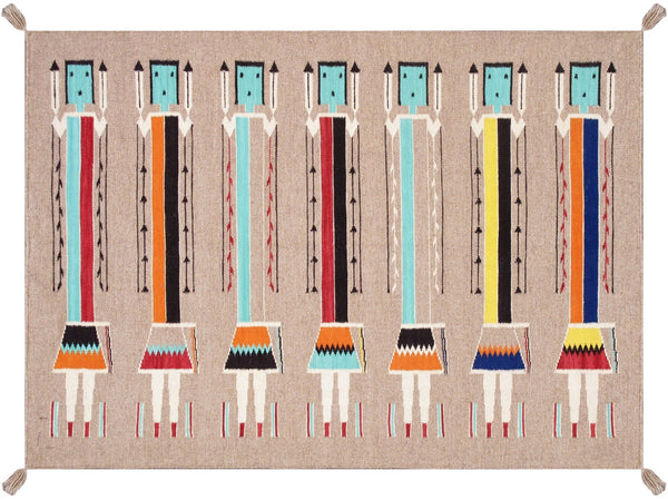 Pasargad Tuscany Collection Reversible Wool Area Rug - Modern Geometric Design For Any Space   Pnt-325 4x6