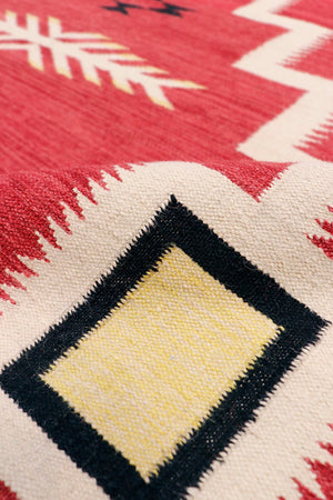 Pasargad Tuscany Collection Reversible Wool Area Rug - Modern Geometric Design For Any Space   Pnt-330 6x9