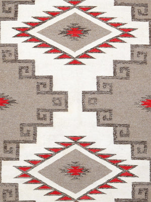 Pasargad Tuscany Collection Reversible Wool Area Rug - Modern Geometric Design For Any Space   Pnt-332 5x7