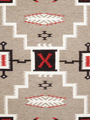 Pasargad Tuscany Collection Reversible Wool Area Rug - Modern Geometric Design For Any Space   Pnt-333 5x7