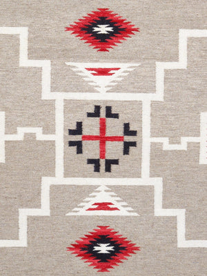 Pasargad Tuscany Collection Reversible Wool Area Rug - Modern Geometric Design For Any Space   Pnt-334 5x7